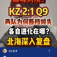 巅峰对决！KZ 2:1 Q9 为何两队断档领先？北海深入复盘 #2026CFML #2026CFM冠军杯 #CF手游  #游戏破壁计划