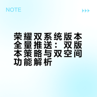 荣耀双系统版本今日全量推送！新机老机都有份，一机两用太香了