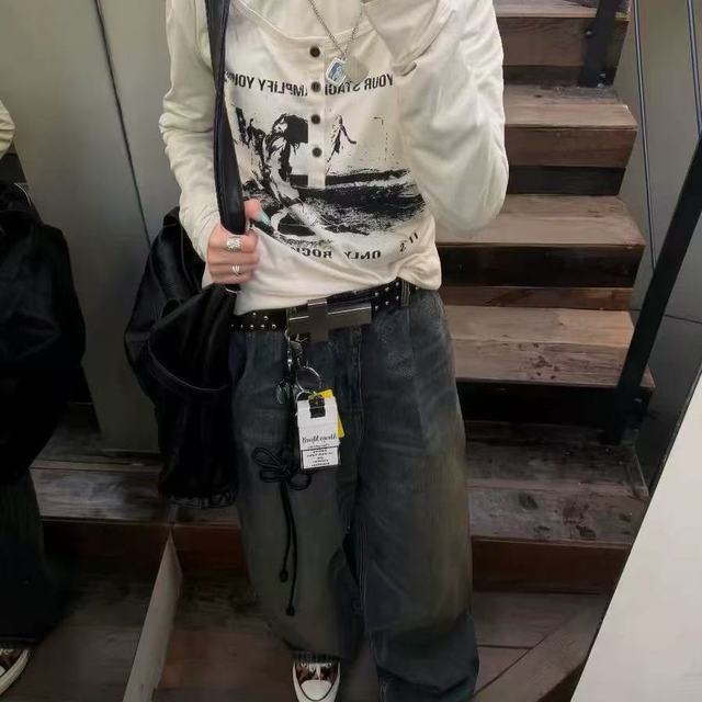 BLINDNOPLAN 捏褶阔腿牛仔｜松弛感封神👖