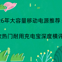2026年大容量移动电源推荐：8款热门耐用充电宝深度横评