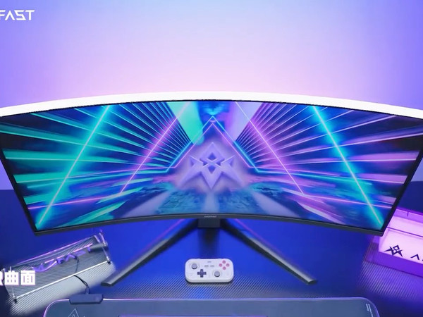 AMZFAST34 英寸 240Hz 带鱼屏 21:9 准 4K 曲面电竞炒股显示器
