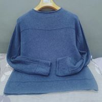 从上往下编织条纹“奶酪”毛衣，附上织法说明