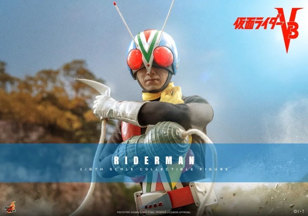 Hot Toys新品:1/6《假面骑士V3》骑士人 重现昭和经典