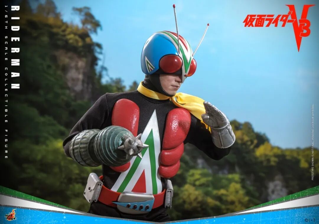 Hot Toys新品:1/6《假面骑士V3》骑士人 重现昭和经典