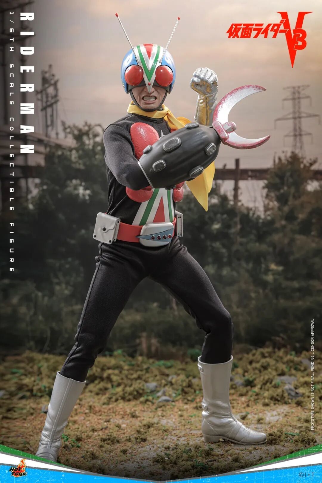 Hot Toys新品:1/6《假面骑士V3》骑士人 重现昭和经典