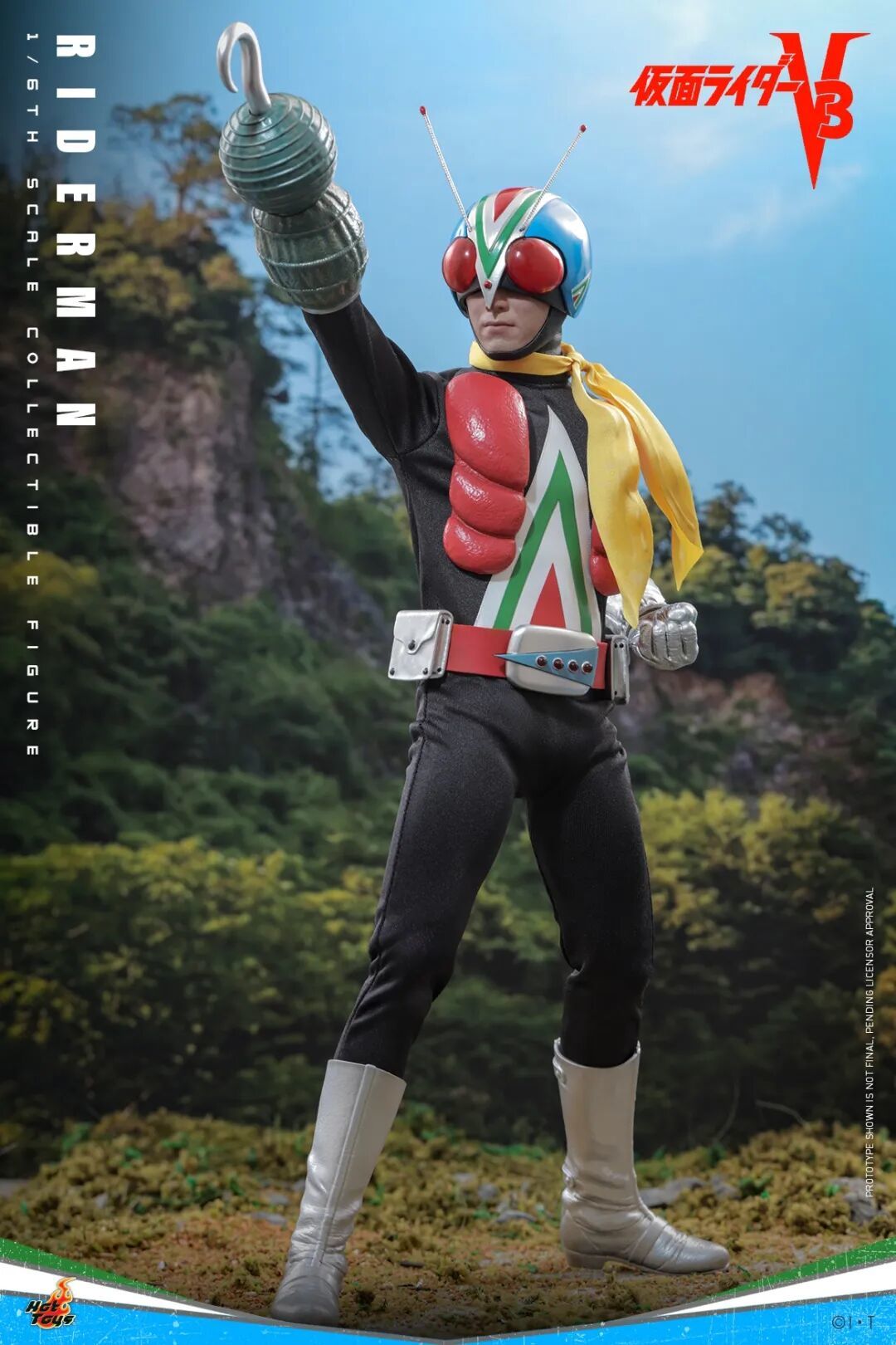 Hot Toys新品:1/6《假面骑士V3》骑士人 重现昭和经典