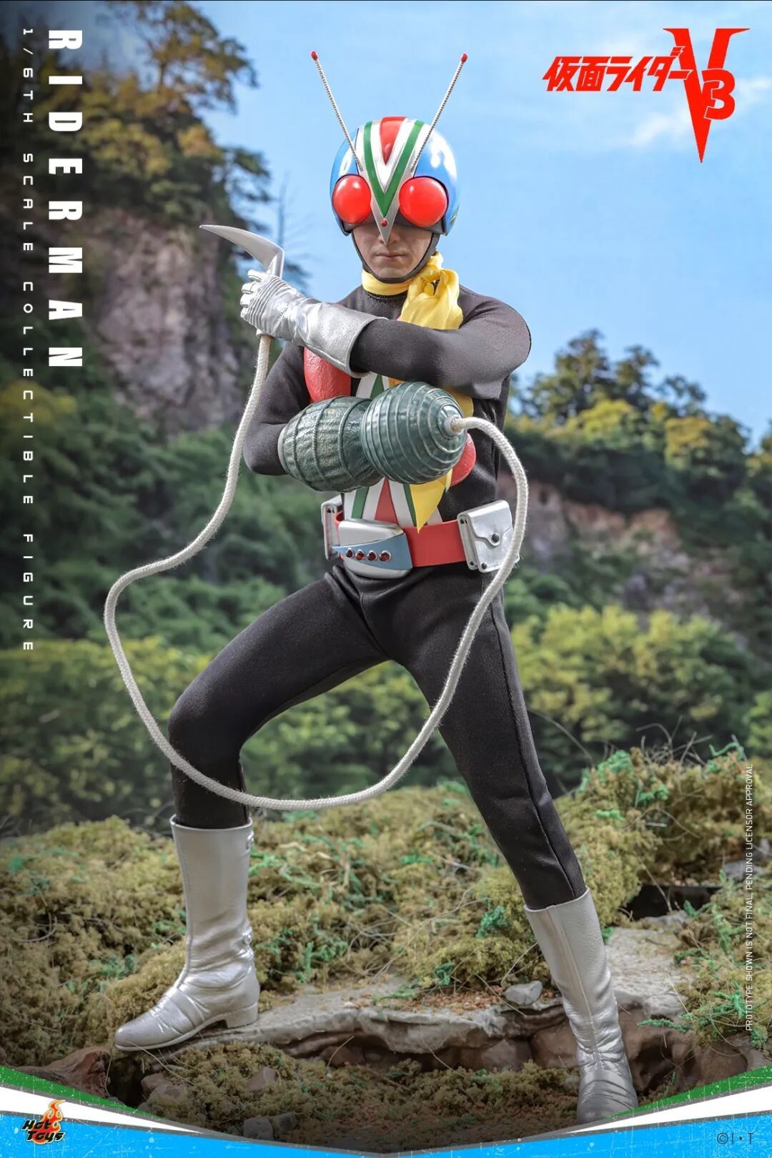 Hot Toys新品:1/6《假面骑士V3》骑士人 重现昭和经典
