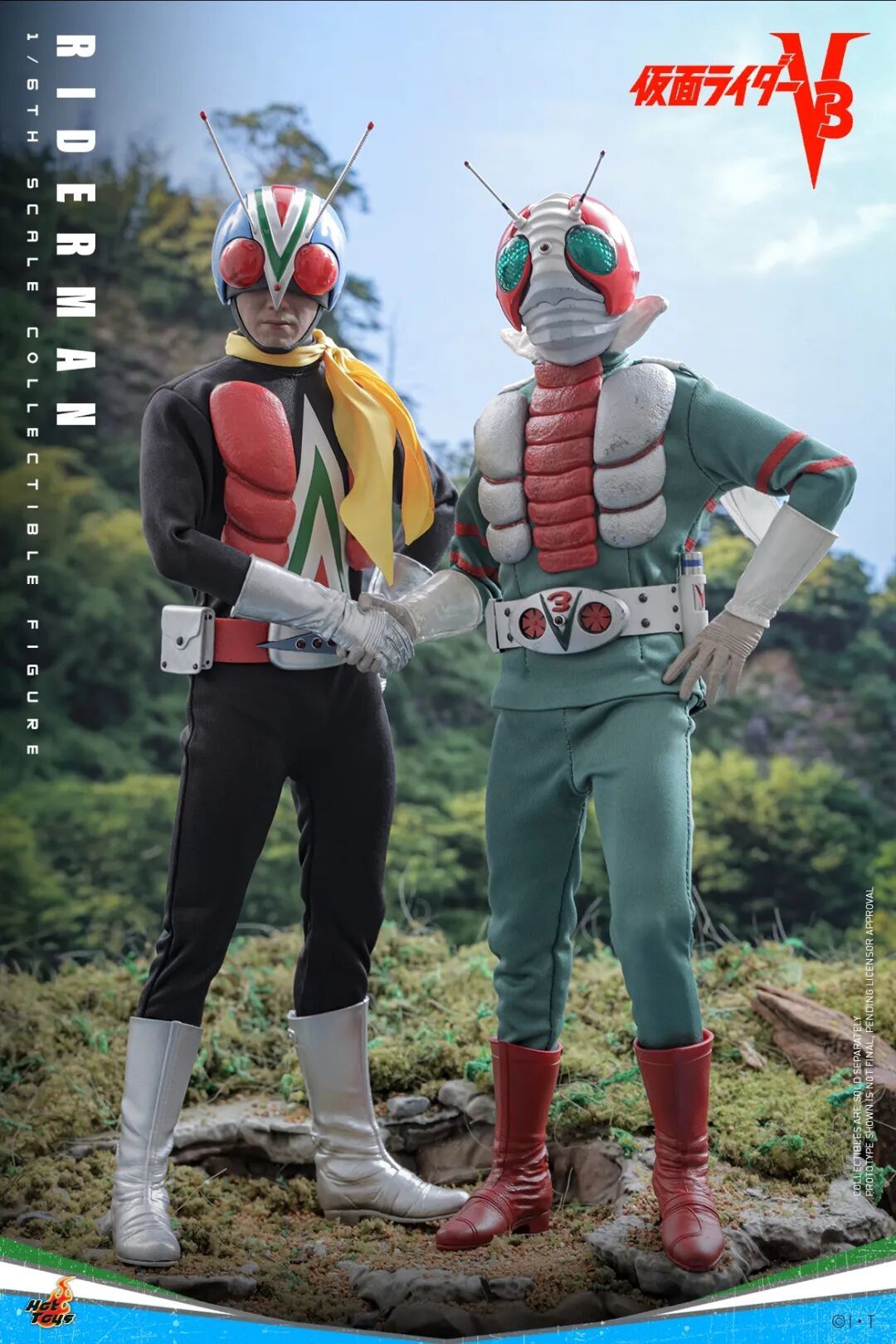 Hot Toys新品:1/6《假面骑士V3》骑士人 重现昭和经典