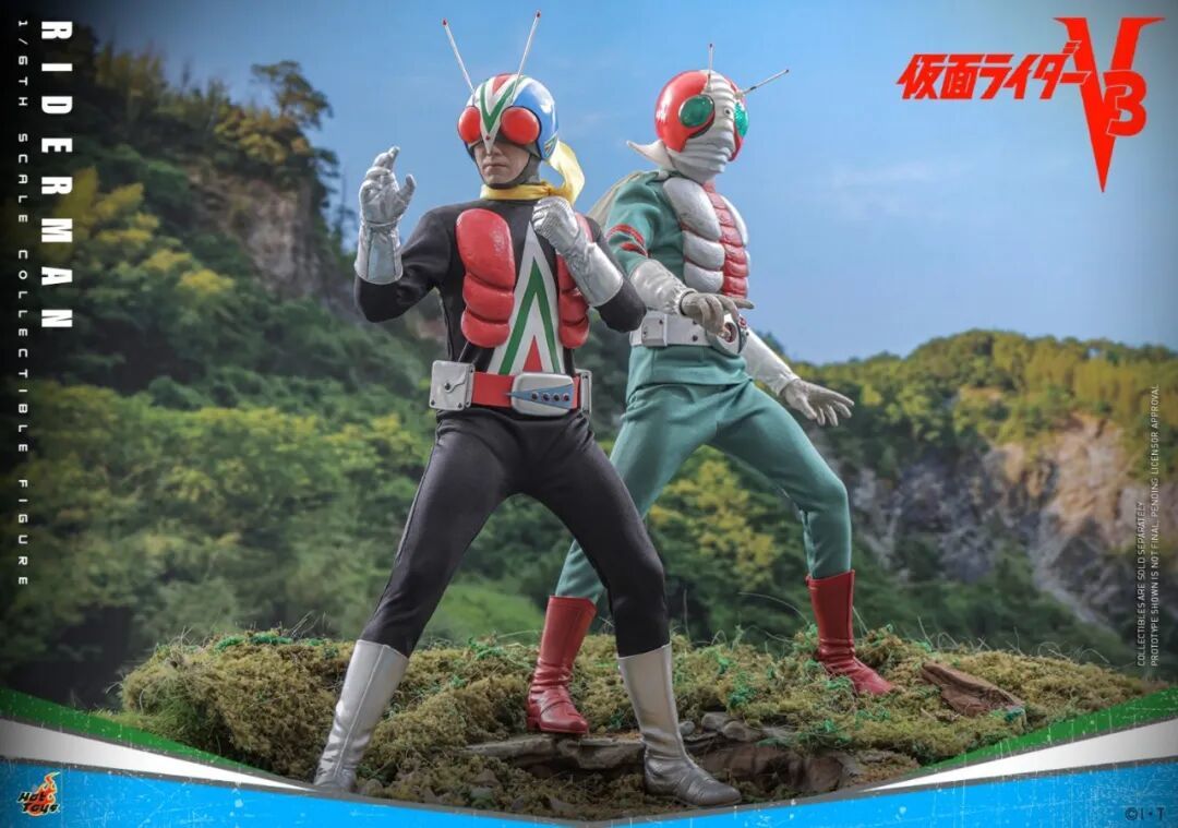 Hot Toys新品:1/6《假面骑士V3》骑士人 重现昭和经典