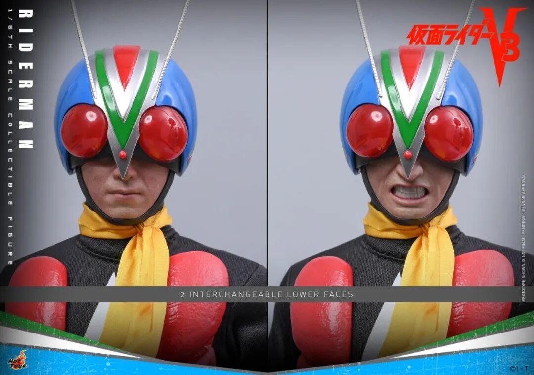 Hot Toys新品:1/6《假面骑士V3》骑士人 重现昭和经典