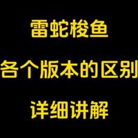 雷蛇梭鱼各个版本的区别讲解