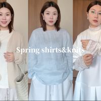 衣｜春天的漂亮小衫合集｜微胖急需｜T恤+衬衫+针织+卫衣