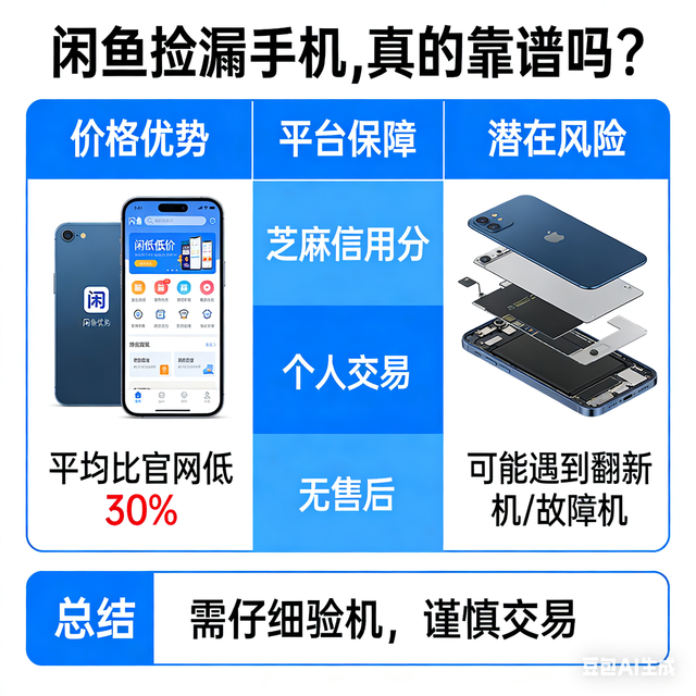 闲鱼捡漏手机，真的靠谱吗？