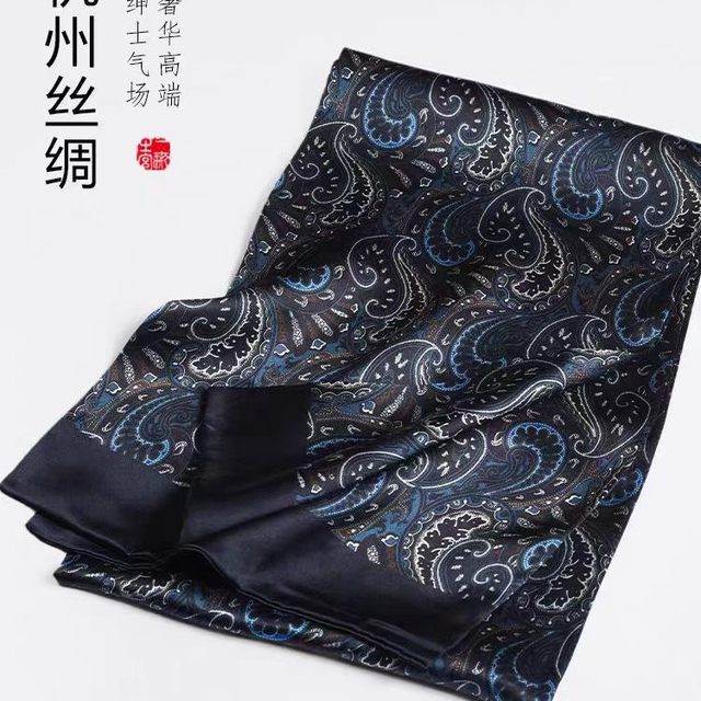 男士真丝围巾｜低调轻奢，把高级感系在颈间