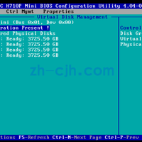 戴尔Dell raid PERC H710P Mini: 4块硬盘配置raid5,然后划分成2块逻辑硬盘
