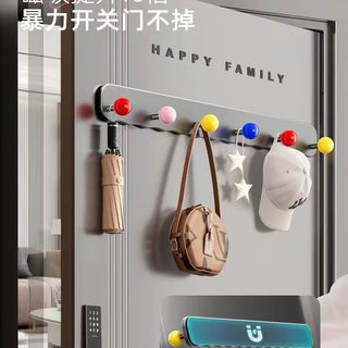 小户型玄关封神！门后磁吸置物架，零打孔秒变整洁收纳区