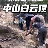 中山白云顶挖竹笋路线攻略来了,1个多小时登顶,这应该是最快的路线到白云顶#白云顶挖竹笋 #徒步路线推荐户外登山 #亲子爬山 #吃喝玩乐分享计划