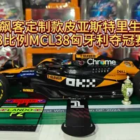 开箱狂飙客定制款皮亚斯特里生涯首胜 spark18比例模型 开箱狂飙客定制款皮亚斯特里生涯首胜 spark18比例MCL38匈牙利夺冠赛车模型#F1