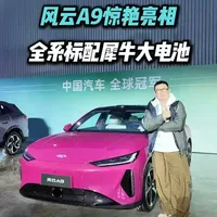 全系标配犀牛大电池？实拍风云A9，称得上新世代智美轿跑？#风云A9 #奇瑞汽车电池之夜