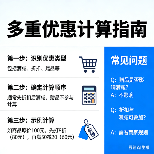 掌握平行式优惠计算逻辑