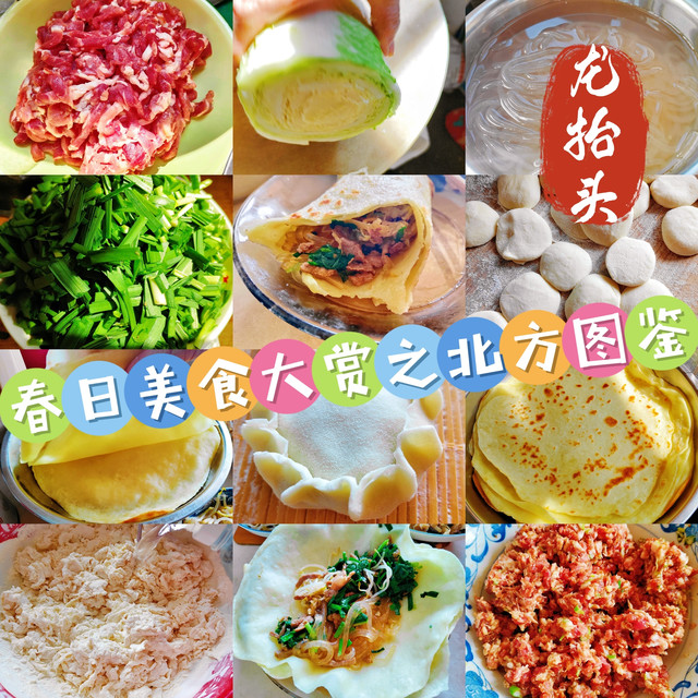 春日美食大赏之北方图鉴，二月二家庭版春饼合子大放送！