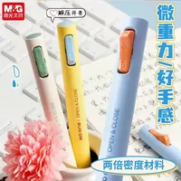 晨光出了一款很解压的笔，还是2倍微重力的！双珠子弹头笔尖很好用！！！ #中性笔  #笔  #解压  #文具安利  #开学文具清单