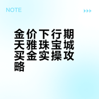 黄金首饰｜金价下行之天雅珠宝城买金攻略！