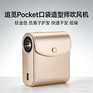 送礼，追觅 Pocket P10 钛金高速吹风机，巴掌大的全能造型师