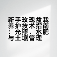 听劝！这才是新手养玫瑰的正确打开方式✅