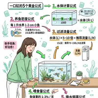 新手养鱼别蒙了｜5个公式算清一口缸
