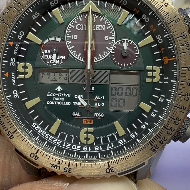 西铁城光动能手表换电池后为什么不走？西铁城电波表怎么对时？西铁城空中之鹰U680机芯调时间方法#西铁城光动能 #西铁城空中之鹰 #西铁城光动能电波