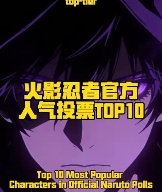 火影忍者官方人气TOP10#火影忍者 #创作者扶持计划 #创作者计划 #动漫 #动漫推荐