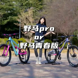 野马Pro和野马青春版有什么区别？应该怎么选择? #喜德盛  #喜德盛山东  #山地车  #软尾山地车  #喜德盛青少年自行车