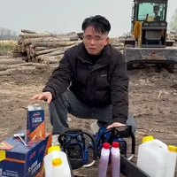 奥斯顿机油对比次品机油 #中易奥斯顿园林工具  #大A园林工具只管去用