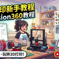 挑战 1五分钟带新手学会 3D 打印！先从这个冰箱贴开始。 #3D打印 #黑科技 #手工制作 #硬核教程 #Fusion360
