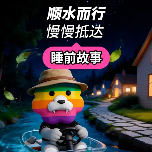 睡前故事：顺水而行，慢慢抵达，「彩虹狮花湾」毛绒玩具