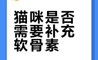 猫咪要不要吃软骨素？一篇讲清楚该不该补