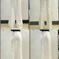 4件不同款式白色微喇裤测评分享！！！