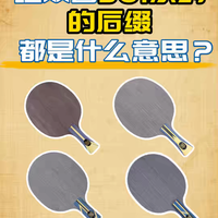 红双喜301系列的后缀都是什么意思？