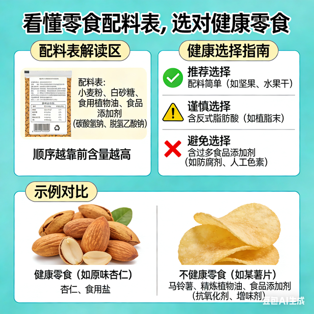 看懂零食配料表，选对健康零食