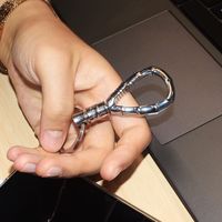 知'竹'长乐 随心自在 费戈钛合金旋转快拆钥匙扣
