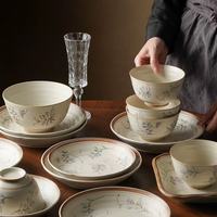 乔迁餐具封神✨釉下彩碗碟套装，把烟火气过成诗