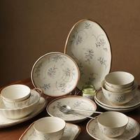 乔迁新居封神餐具｜釉下彩碗碟套装，把三餐吃成仪式感✨