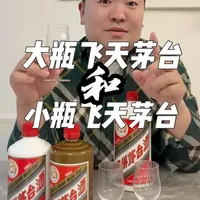 大瓶的茅台飞天比小瓶的好喝? 大瓶的公斤飞天茅台和小瓶斤装茅台飞天一起来试试吧!#品酒品人生 #茅台 #酱香型白酒 #白酒 #酒文化