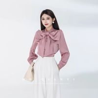 杨千亿蝴蝶少女上衣｜2026 春夏轻奢显瘦天花板，蝴蝶结控必入！