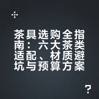 茶具选购全指南：六大茶类适配、材质避坑与预算方案