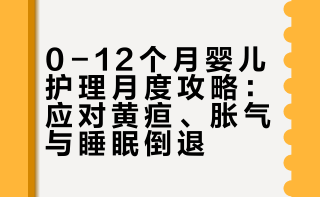 0-12个月婴儿护理月度攻略：应对黄疸、胀气与睡眠倒退