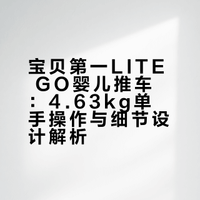 单手掌握整辆推车，带娃出门更从容～