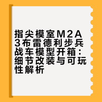 指尖模室|1:72 迟来的年货开箱布莱德利战车