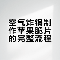 如果你有空气炸锅❗️一定要做苹果脆😻